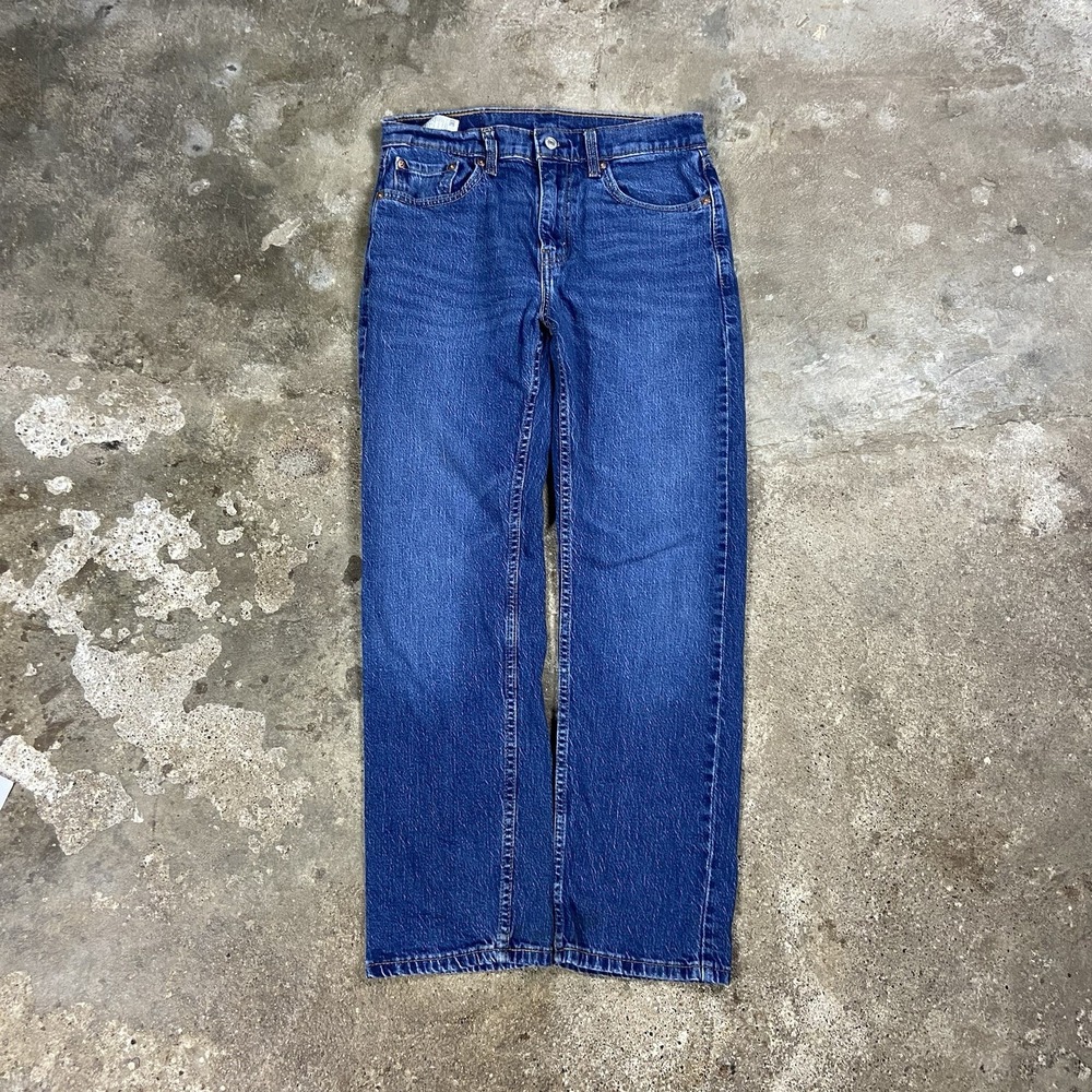 Levi's 505 Jeans Size 30x29 Blue Denim Medium Wash Classic Straight Leg Fit
